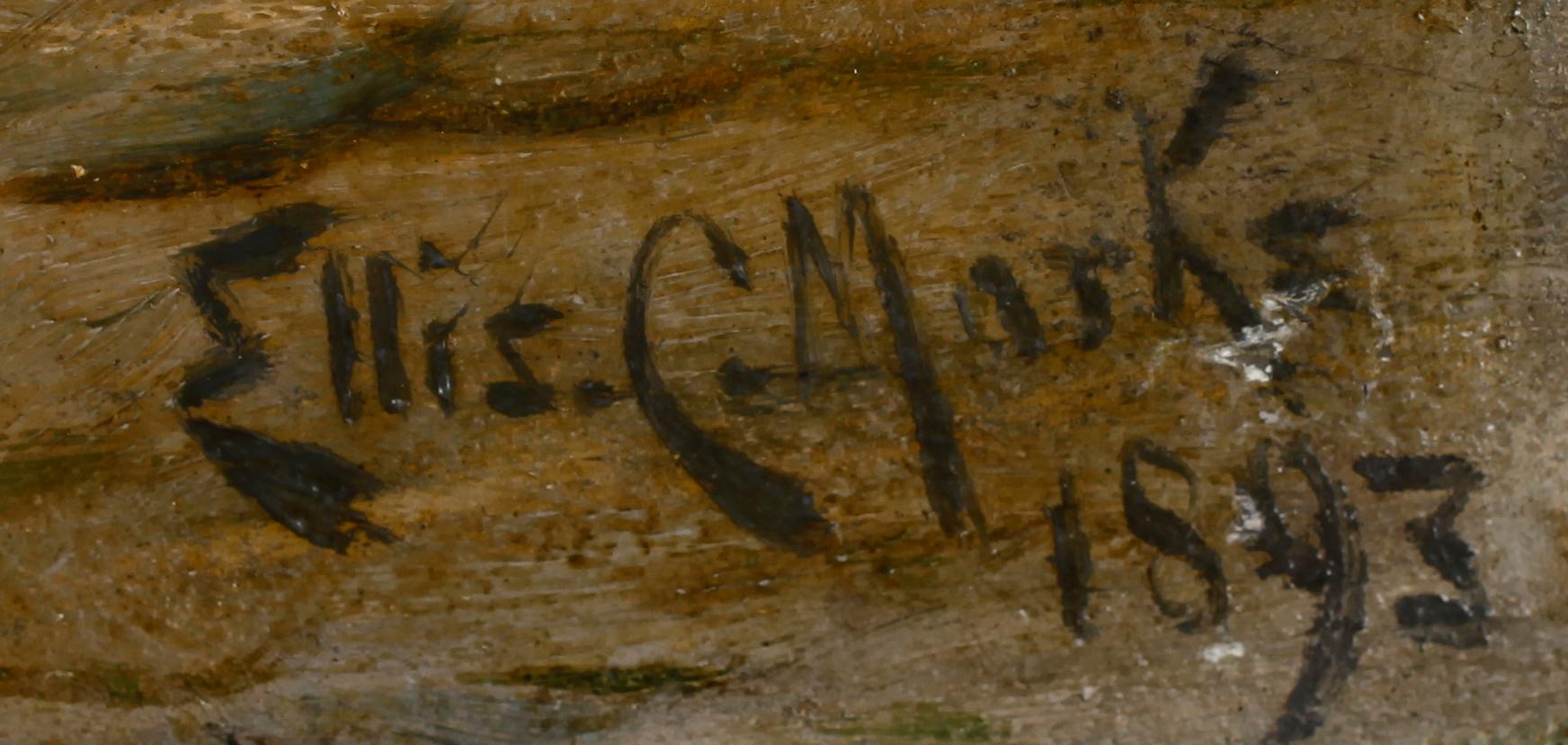 ELLIS CECIL MARKS, olja på duk, sign och dat 1893.