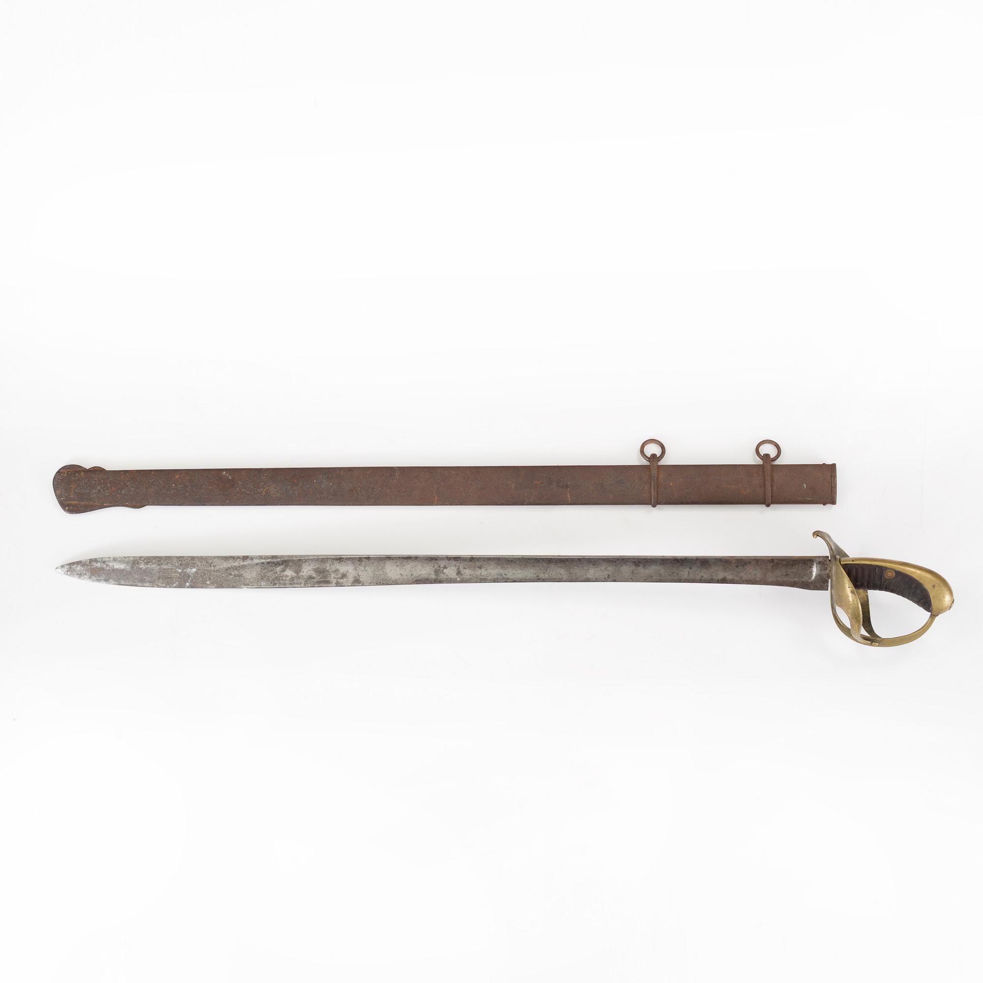 A Swedish Royal cavalry saber model 1842 from  Eskilstuna Jernmanufaktur, 19th century.