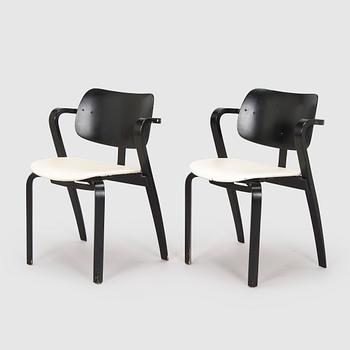 Ilmari Tapiovaara, a set of six 1960s 'Aslak' armchairs for Asko, Finland.