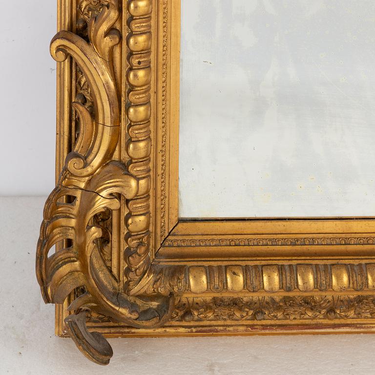 A Rococo-Revival Floor Mirror, second half of the 19th Century.