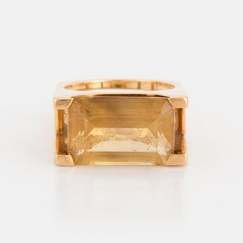 A Rey Urban ring with citrine.