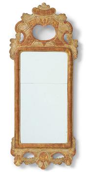 83. A Gustavian giltwood mirror by J. Falkengren (master in Jönköping 1776-1813).