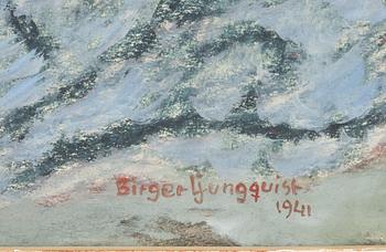 BIRGER LJUNGQUIST, blandteknik, signerad och daterad 1941.