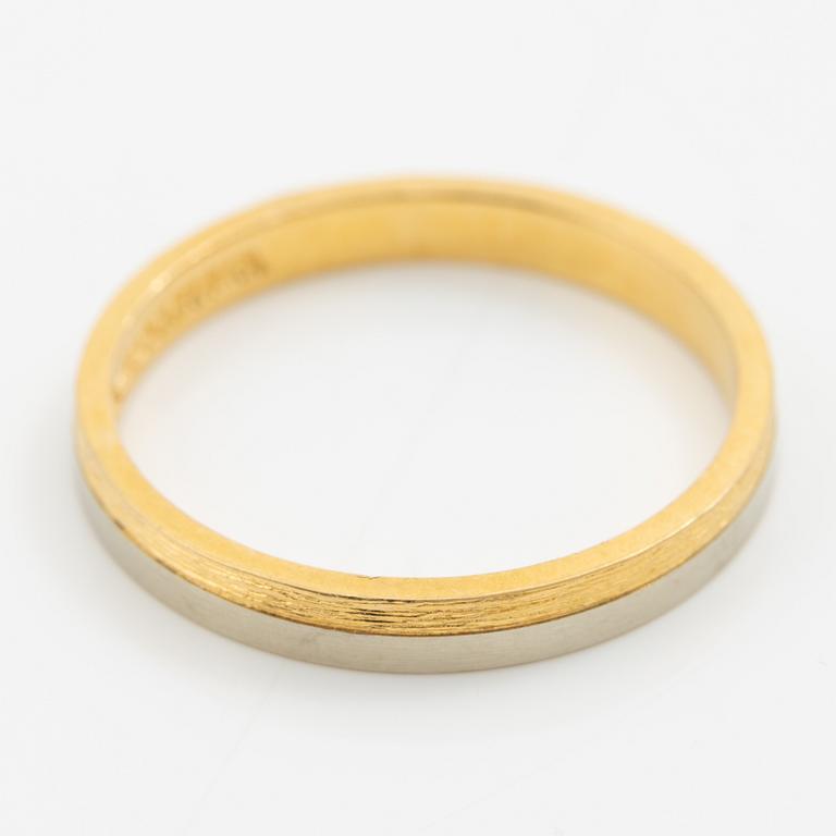 Lapponia, ring 18K gold and white gold, Finland 1978.