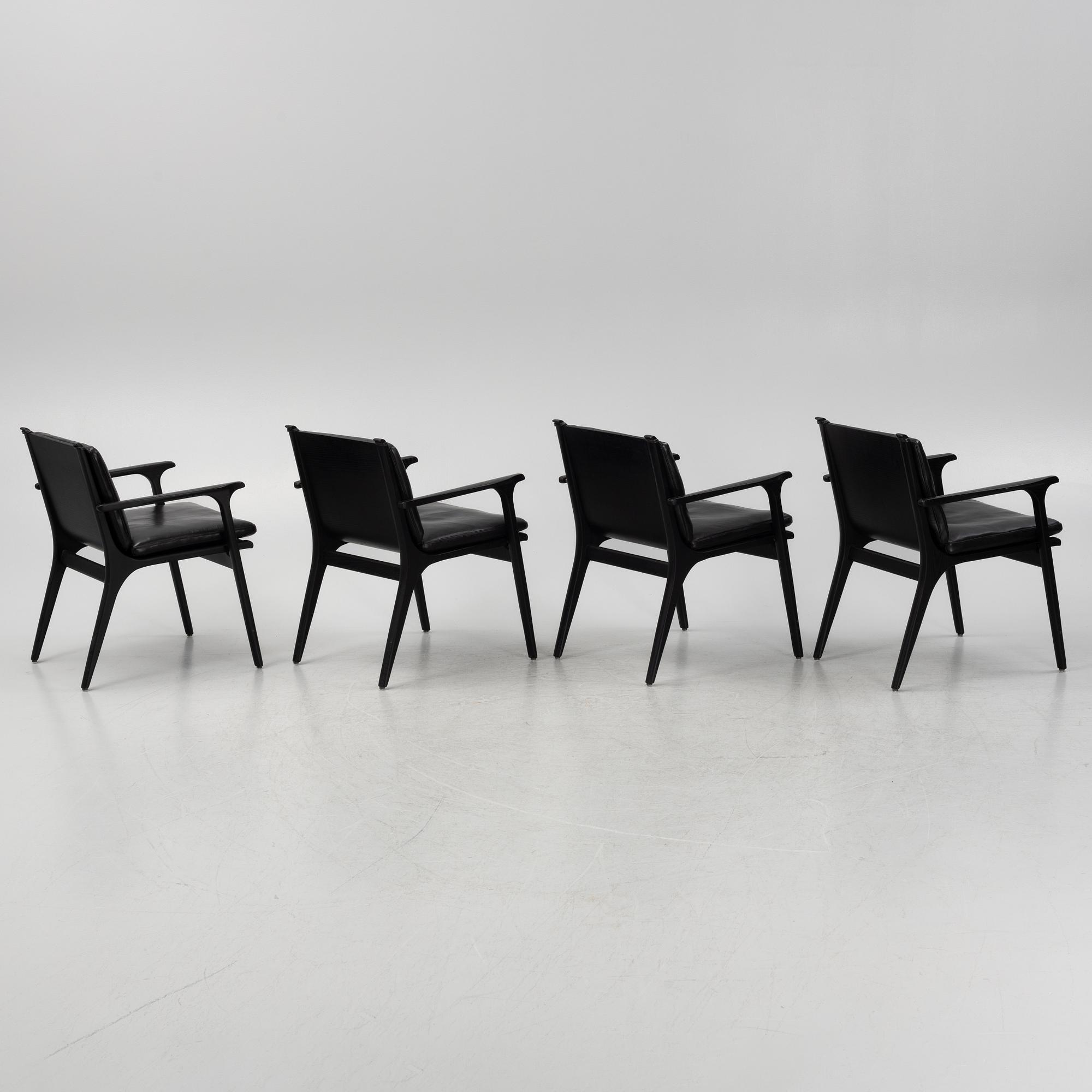Space Copenhagen four 'Ren' dining chairs from Stellar Works.
