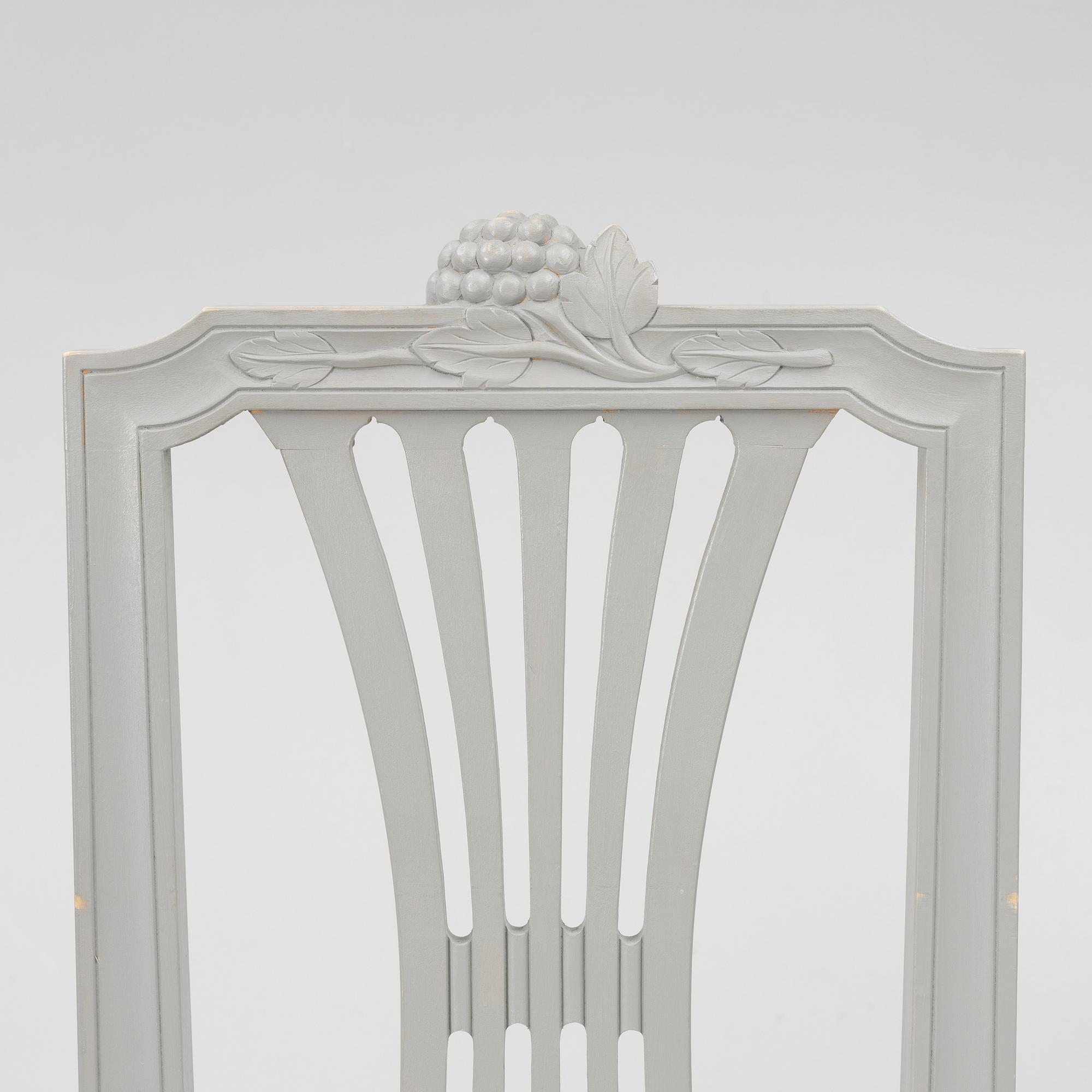 Chairs, 12 pcs, Gustavian style, Lindome model, 21st century.