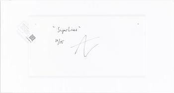ANDREAS LUNDBERG, "Super lines", gicleetryck på plexiglas, monogramsignerad och numrerad a tergo, 10/15.