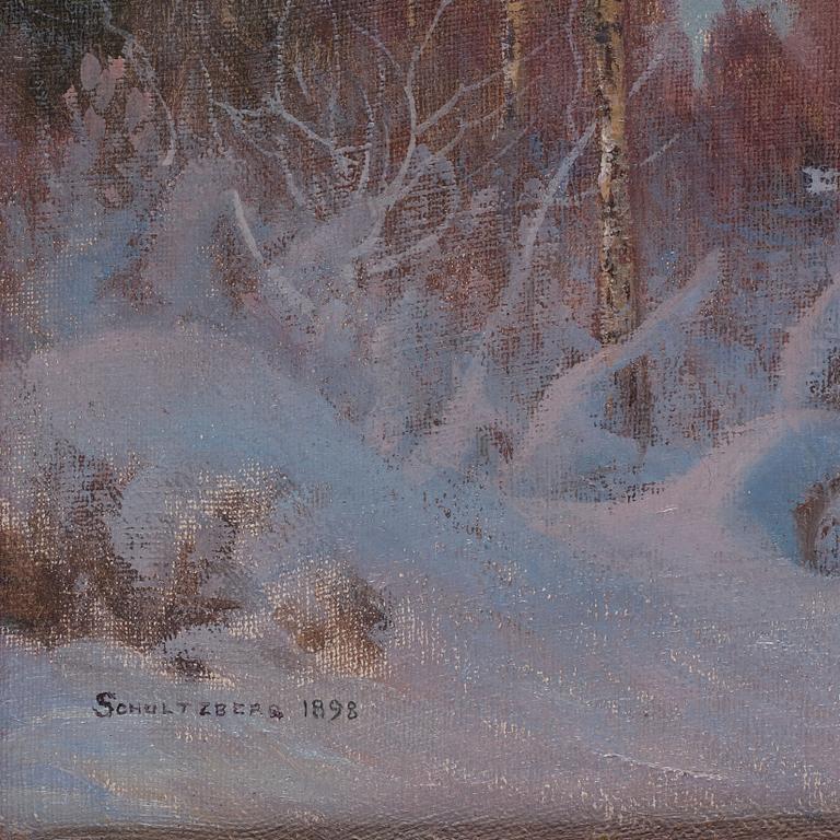 Anshelm Schultzberg, Winter landscape.