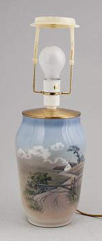 BORDSLAMPA, porslin, Royal Copenhagen.