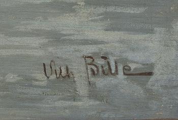 VILHELM VICTOR BILLE, olja på duk, signerad.