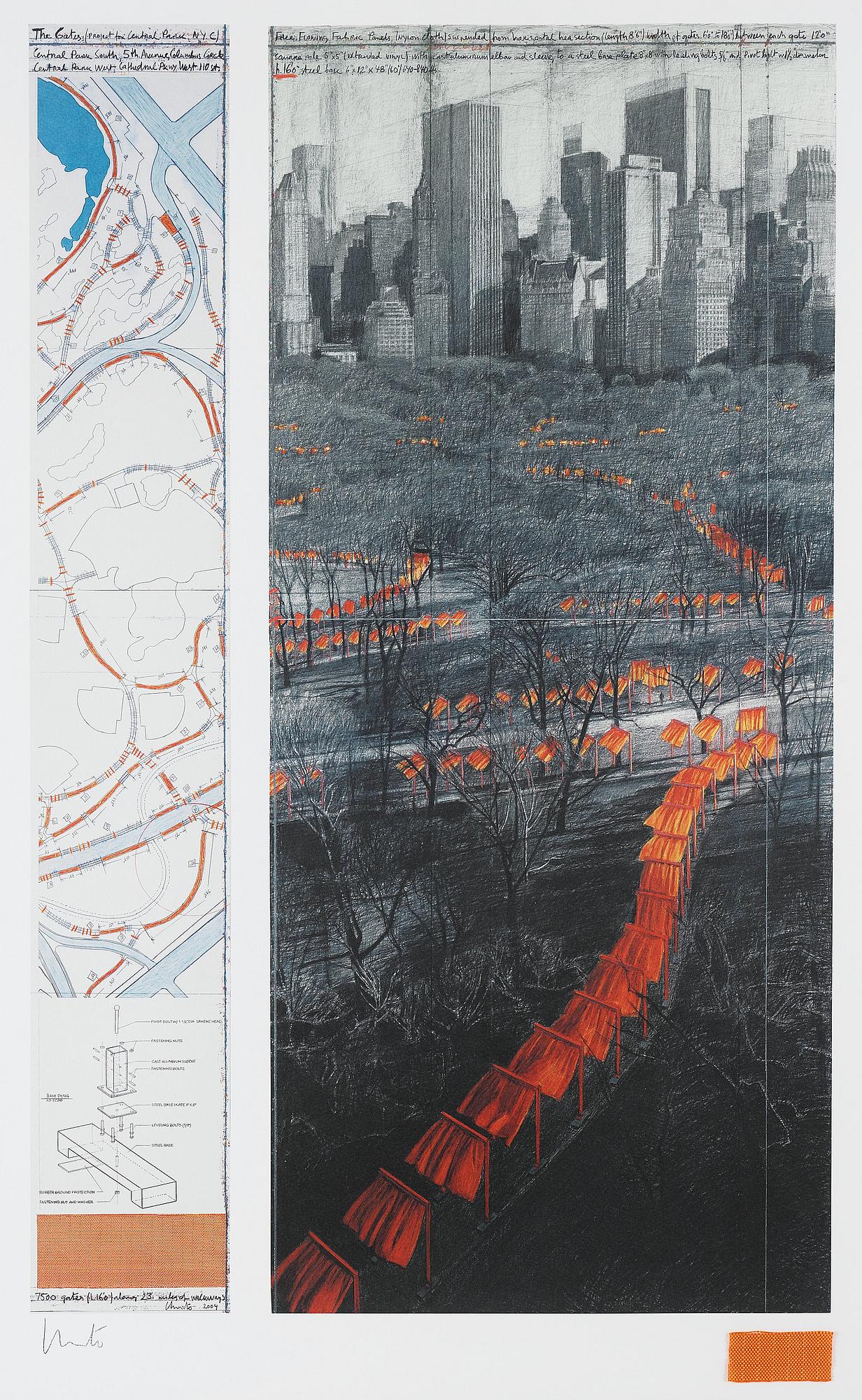 Christo & Jeanne-Claude, "The Gates XXIX (Project for Central Park, New York".
