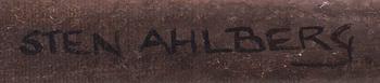 STEN AHLBERG, olja på duk, signerad.