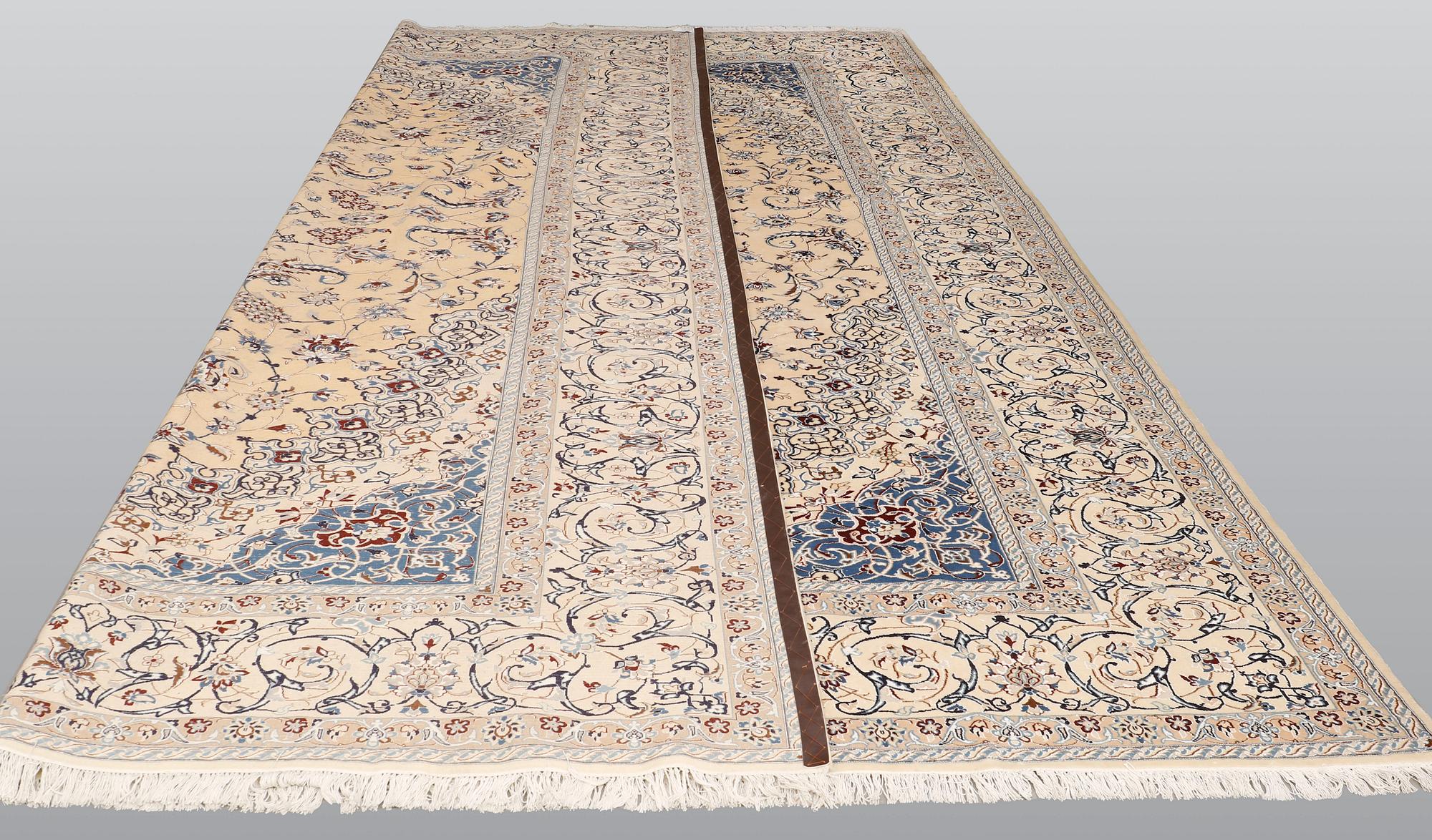 Matta, Nain Part Silk, S.K 9 LAA, Ca: 500,000 knutar/kvm, ca 480 x 338 cm.