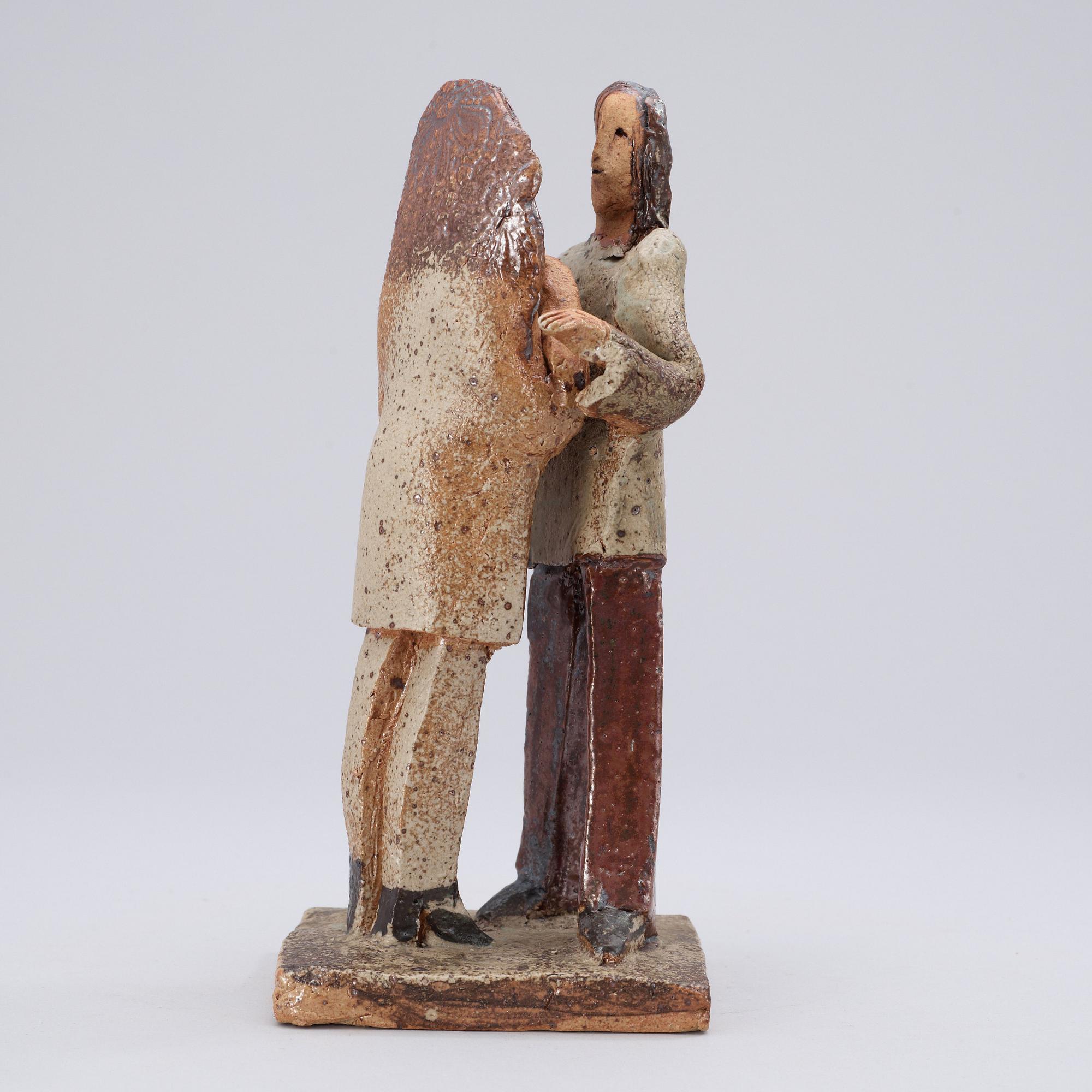 Lisa Larson, A unique Lisa Larson stoneware sculpture, Gustavsberg Studio 1970's.