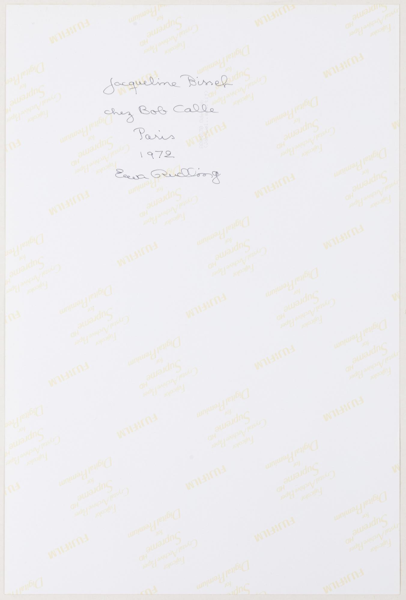 Ewa Rudling, "Jacqueline Bisset, chez Bob Calle".