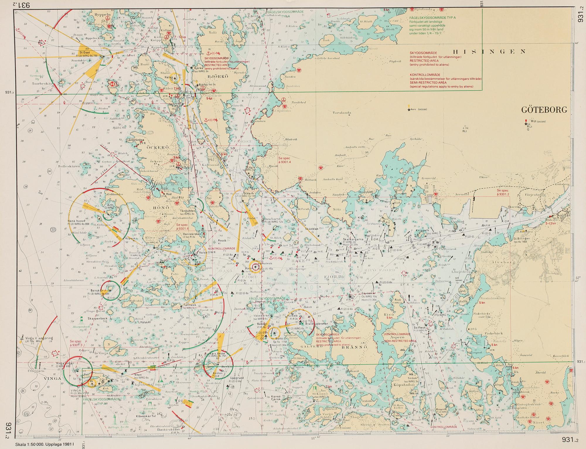 PARTI SJÖKORT, 1900 resp 2000-tal.