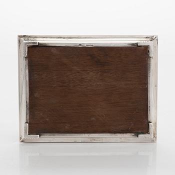 A 20th century silver cigar box, with Finnish import marks, Brødrene Lohne, Bergen.