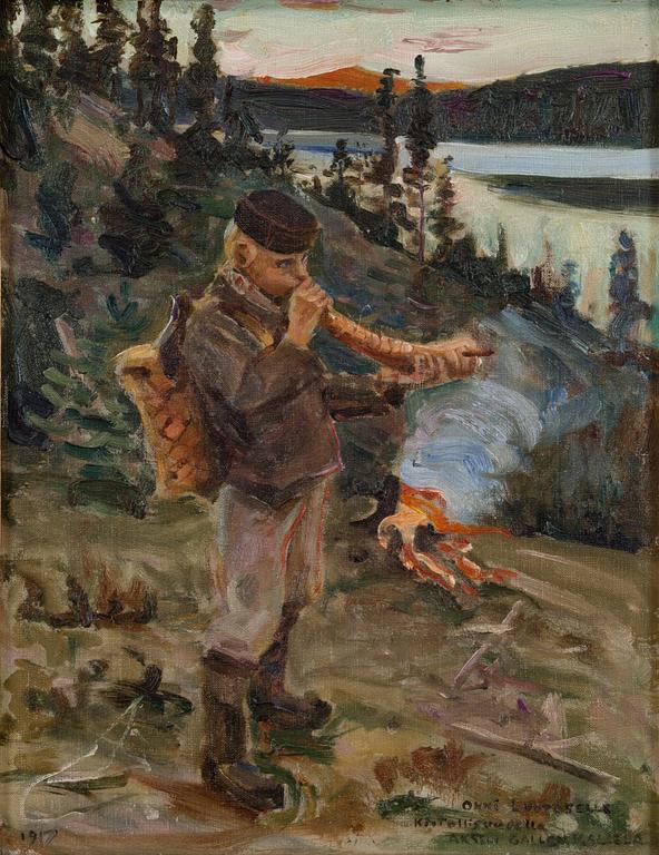 AKSELI GALLEN-KALLELA, SHEPHERD BOY FROM PAANAJÄRVI.