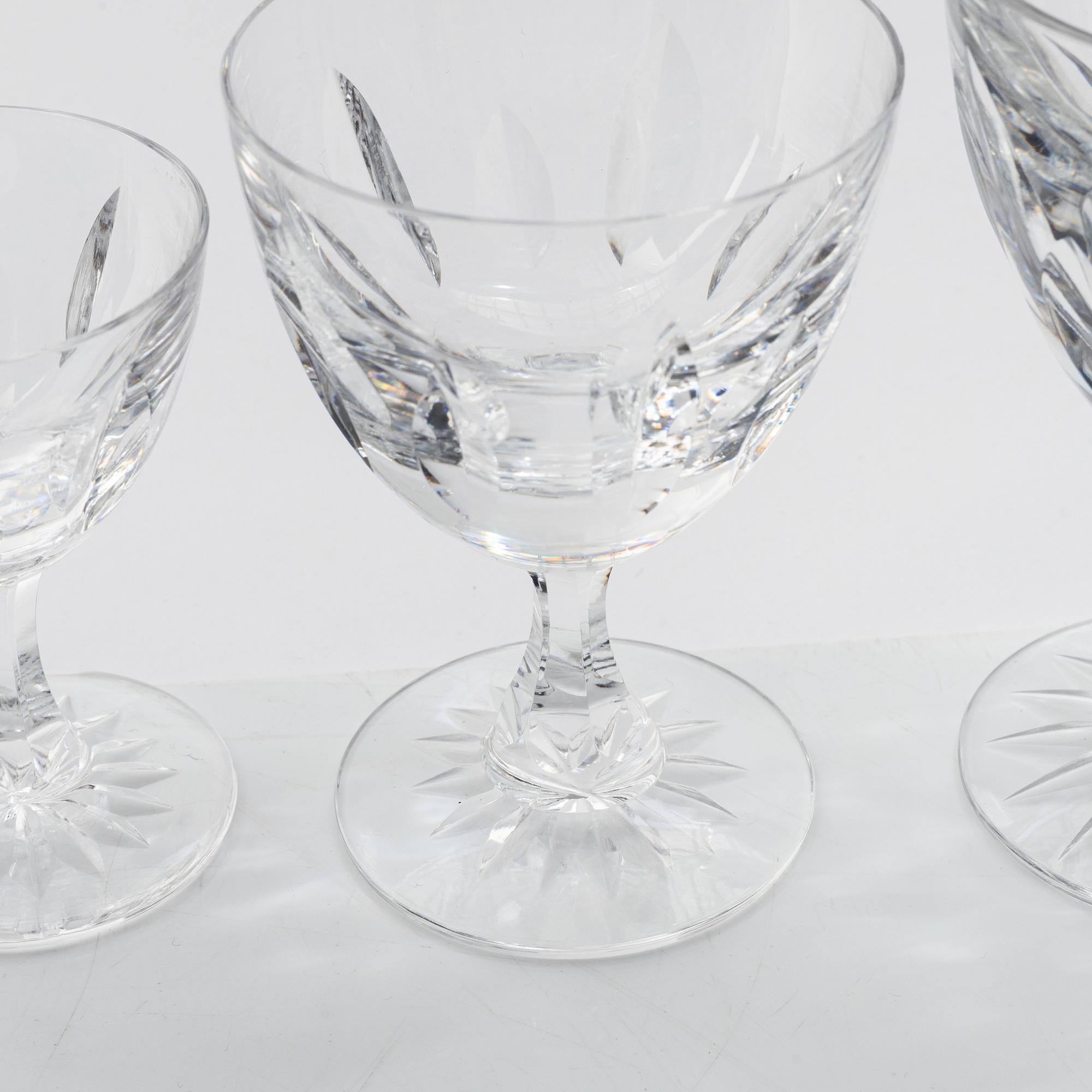 An 85-piece glass service, Kosta, Sweden, second half of the 20th century.