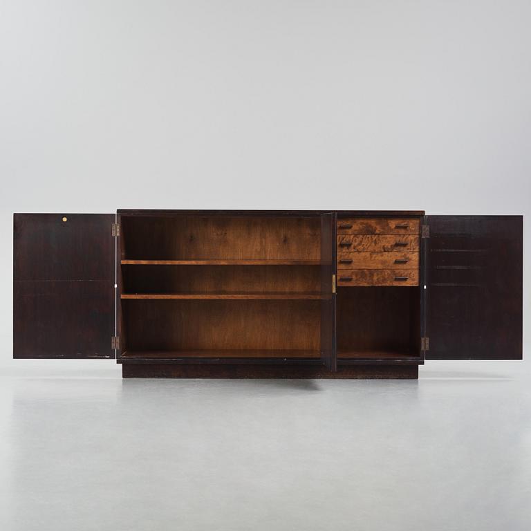 Axel Einar Hjorth, a stained birch 'Typenko' sideboard, Nordiska Kompaniet, Sweden, 1933.