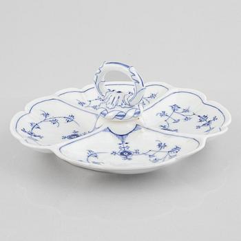 A 'Blue Fluted Plain' porcelain cabaret, Royal Copenhagen, model 396, 1893-1900.