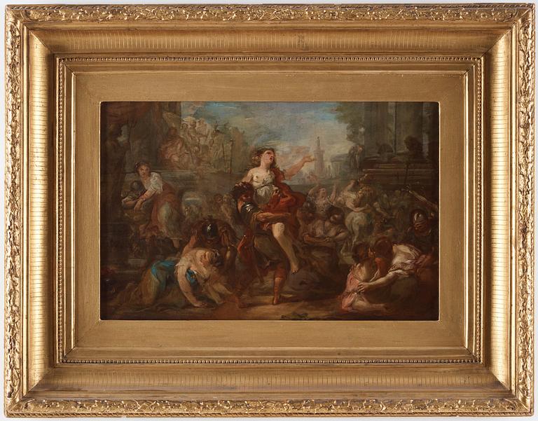 Joseph-Marie Vien Attributed to, "The rape of the Sabines".