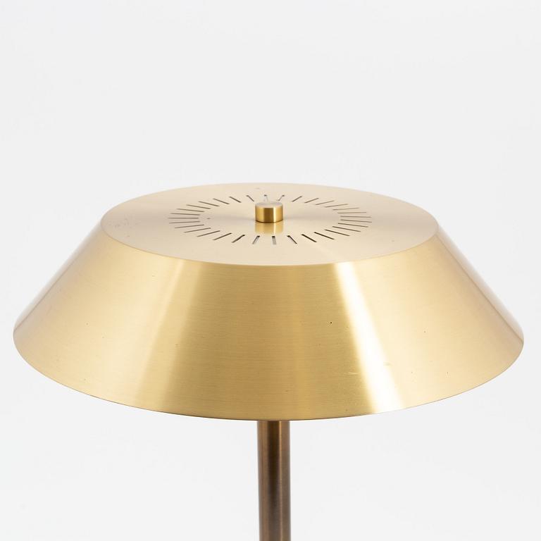 Jo Hammerborg, a brass and teak table lamp, 'President', Denmark, Fog & Mørup, 1960s.
