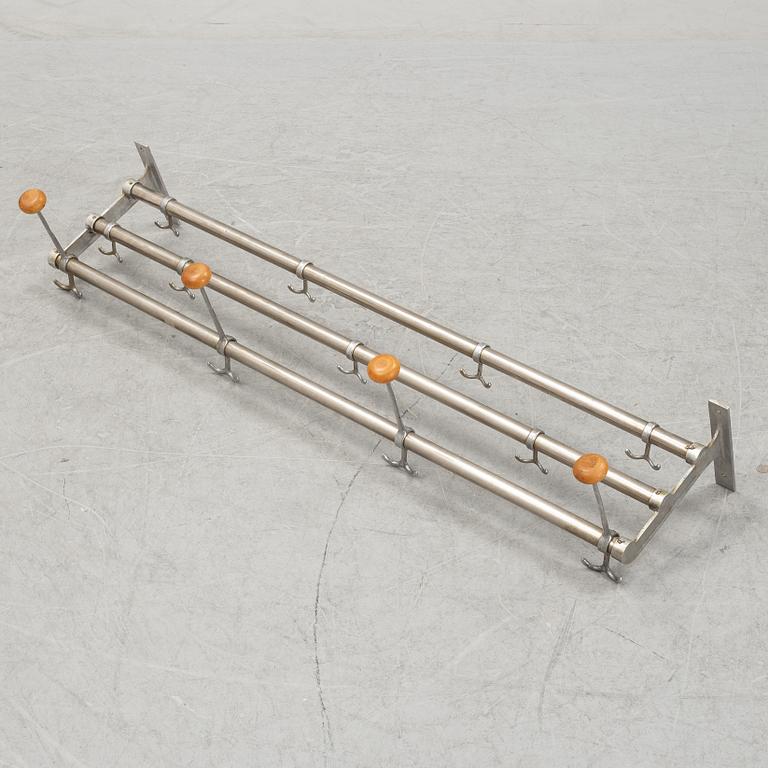 A cromed metal hat rack, 1930's-40's.