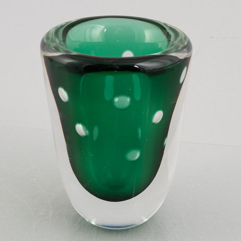 Elis Bergh, a glass vase, Kosta.