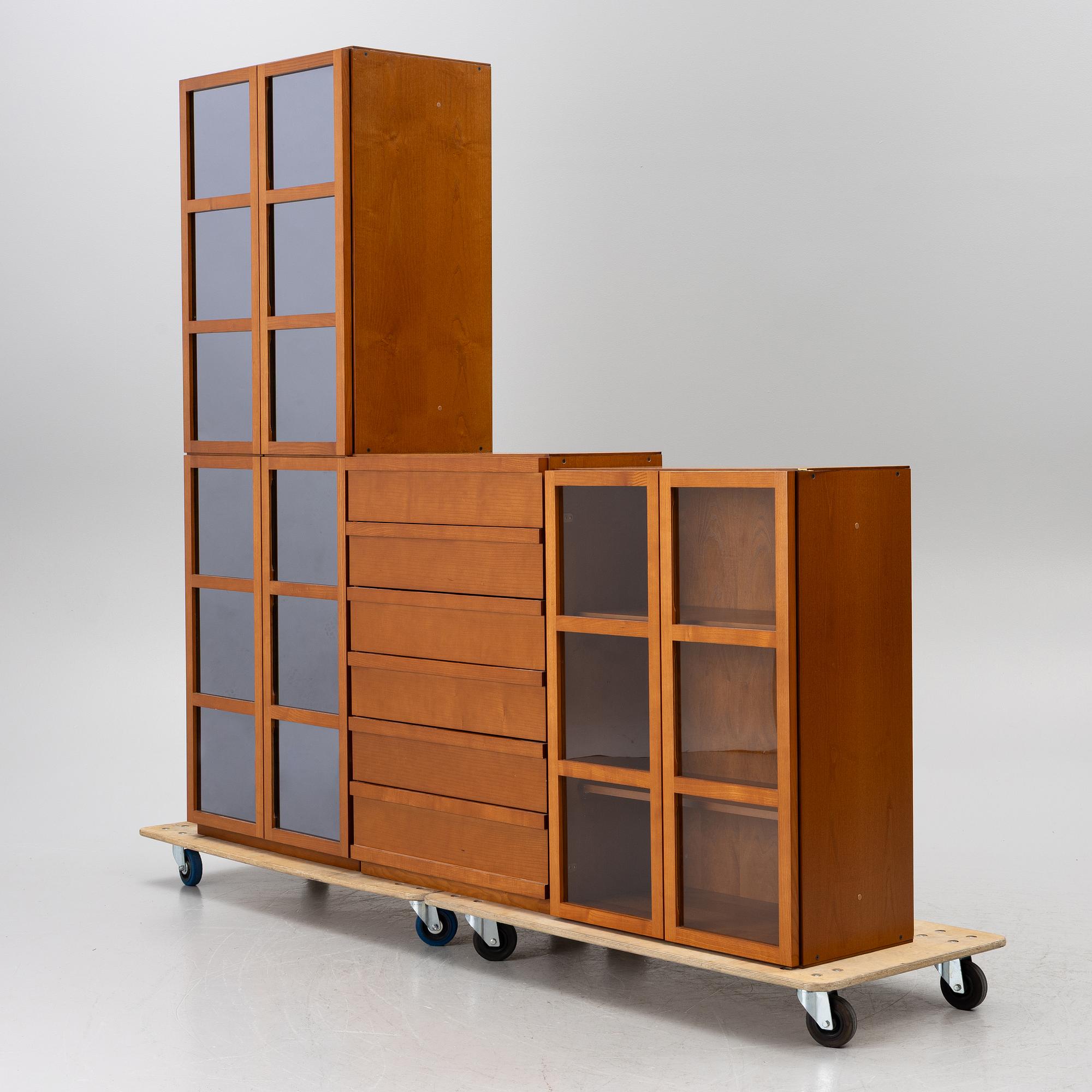 Titti Fabiani, shelving system, 3 sections, "Book".