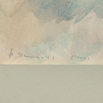 PER STENIUS, mixed media, signed and dated P. Stenius 58.