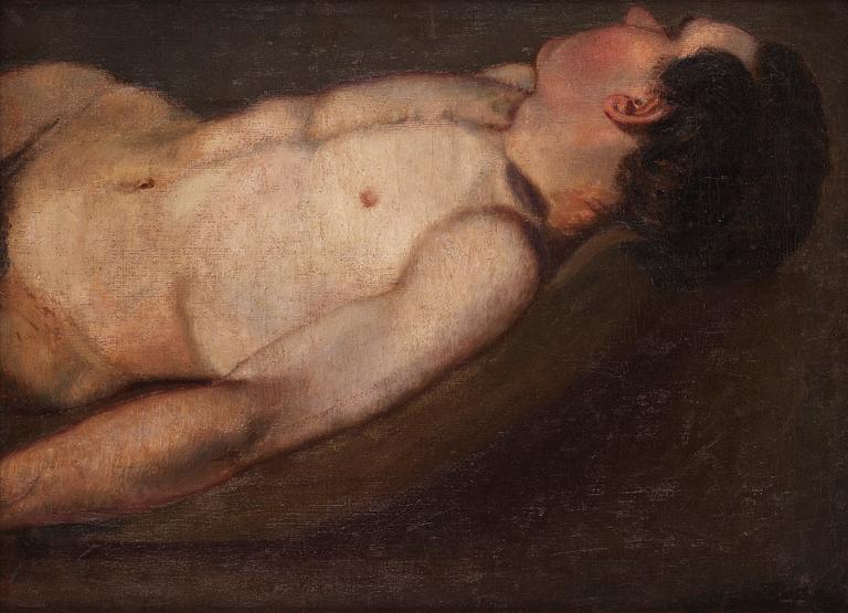 Eugène Jansson, Nude study of a young man.