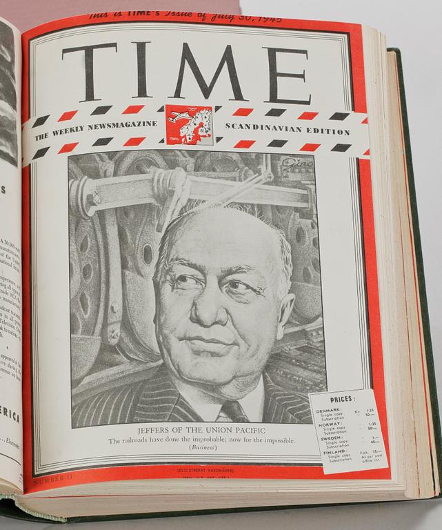 BOKBAND 16 band, Time Magazine, 1939-1951.