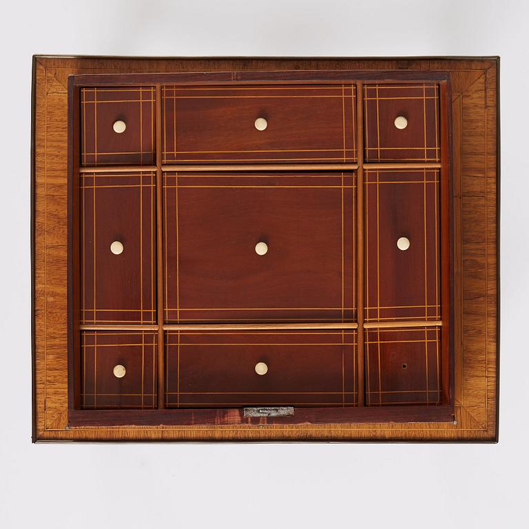 Bord, tillskrivet Jonas Westring (1772-1828) Gränna, ca år 1800, Sengustavianskt.