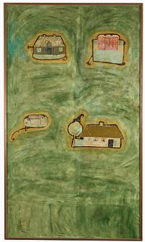100. Dick Bengtsson, DICK BENGTSSON, mixed media on canvas, executed in 1965.