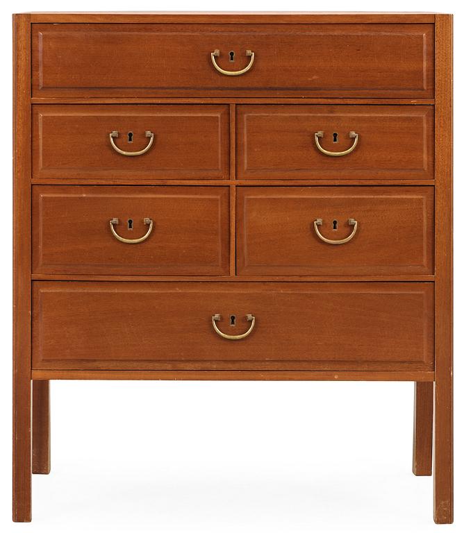 A Josef Frank mahogany chest of drawers by Svenskt Tenn.