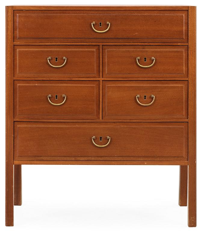 A Josef Frank mahogany chest of drawers by Svenskt Tenn.