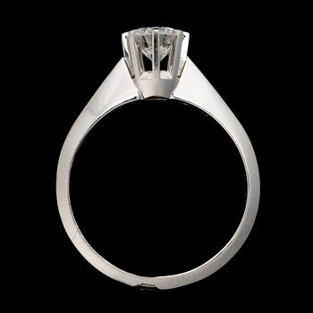 RING, briljantslipad diamant, 18K vitguld. Westerback, Helsingfors 1973.