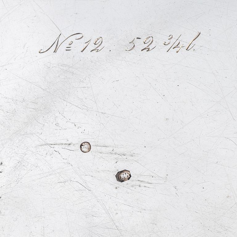 A French early 19th century silver dish, mark of J.A. Berel, Paris 1810-1819.