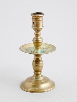 LJUSSTAKE, mässing, 1500-/1600-tal.