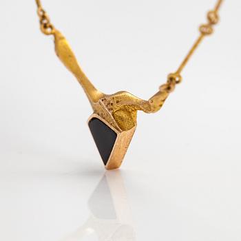 Björn Weckström, Halsband "Kalypso", 14K guld och spektrolit. Lapponia 1984.