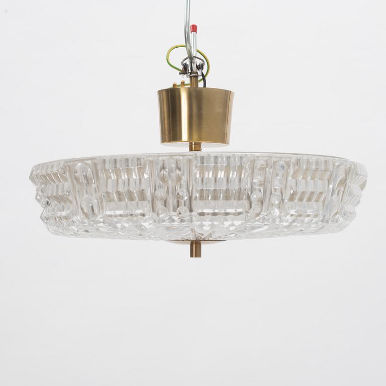 Carl Fagerlund, a ceiling light, Orrefors, 1960's/70's.