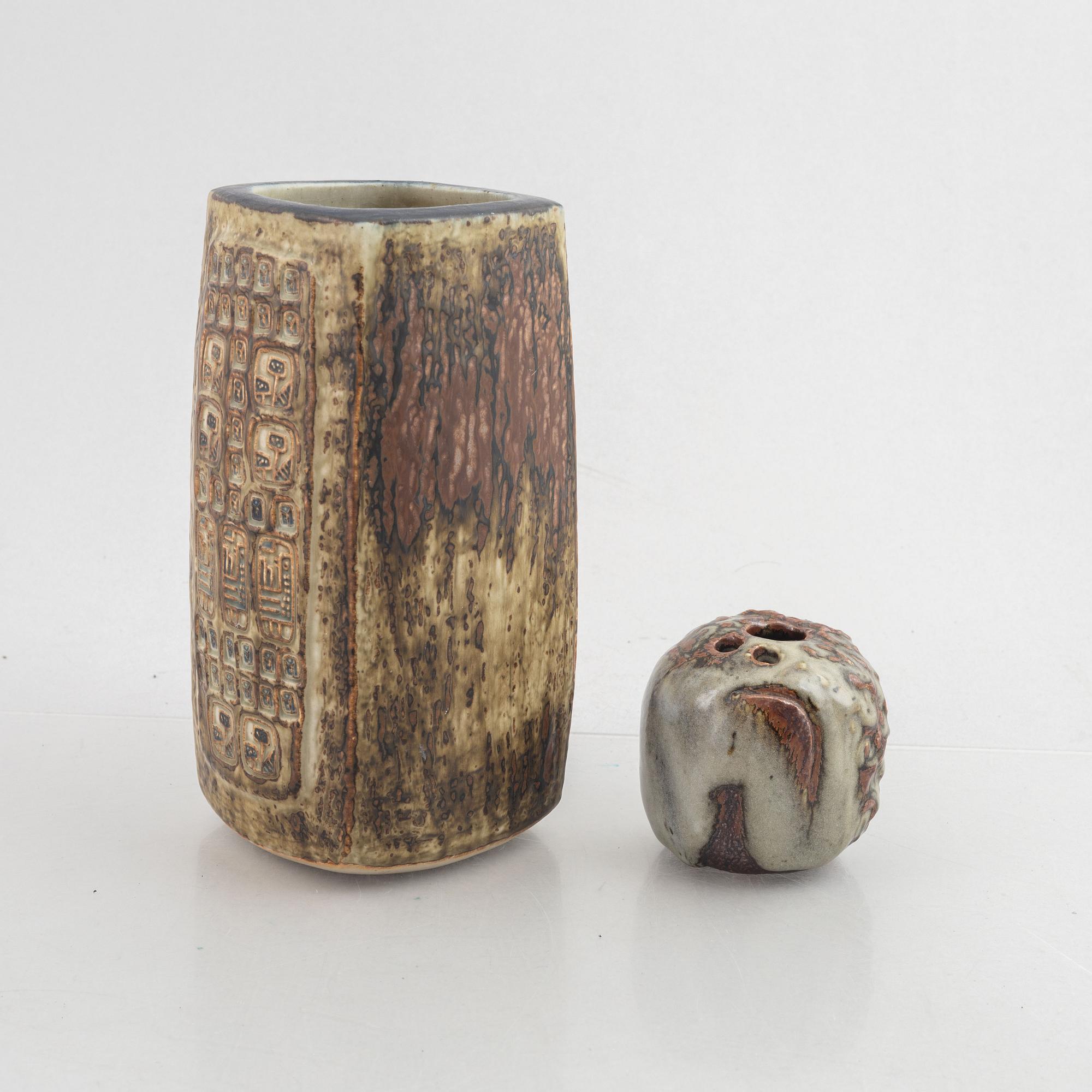 Jørgen Mogensen, a stoneware vase and a sculpture, Royal Copenhagen and ...