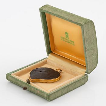 Hänge, antik keramik innefattad i 18K guld, Grand tour souvenir, 1800-tal.
