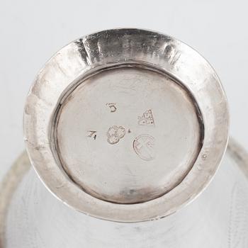Bägare, 3 st, silver, 1700-1800-tal.