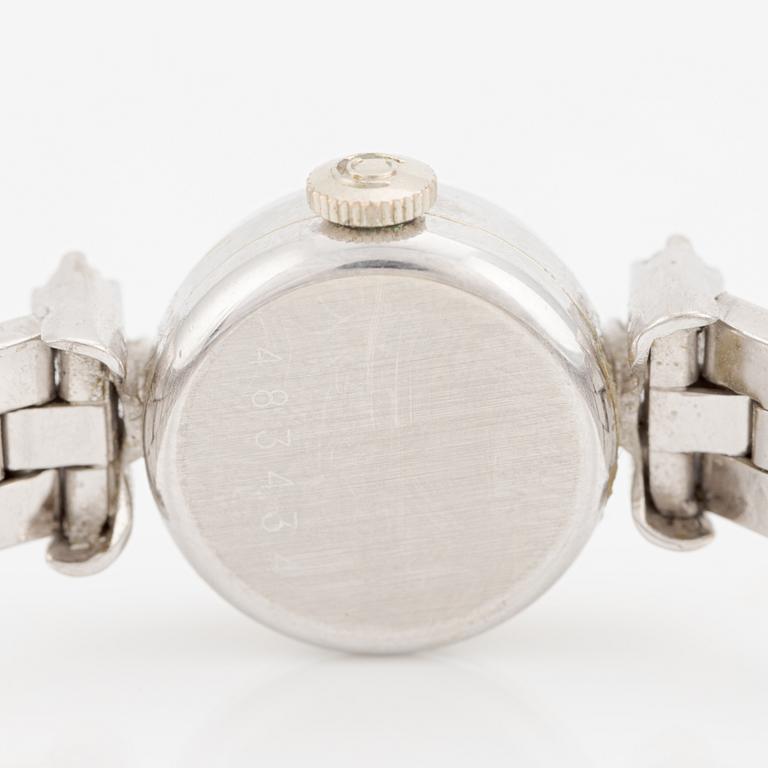 Certina, wristwatch, 18K white gold, 15 mm.