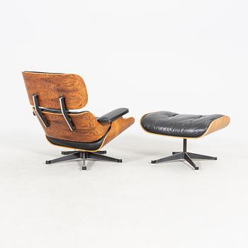 Charles and Ray Eames, "Lounge chair", fåtölj och fotpall, Herman Miller 1960-70-tal.