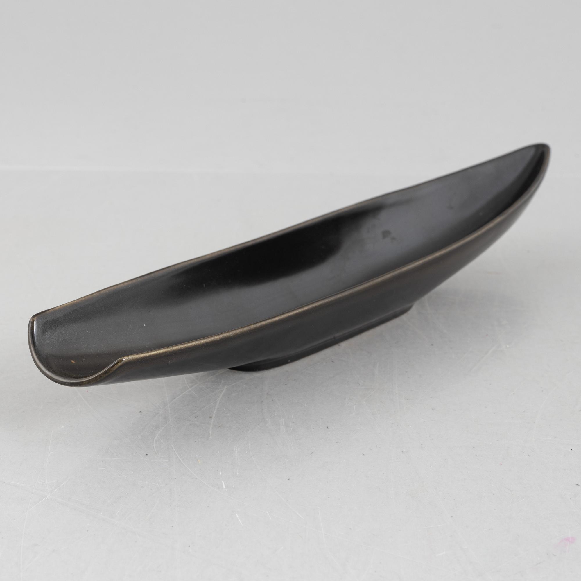 Stig Lindberg, skålar, 3 st, Gustavsbergs Studio, 1969-82, samt fat "Endiv".