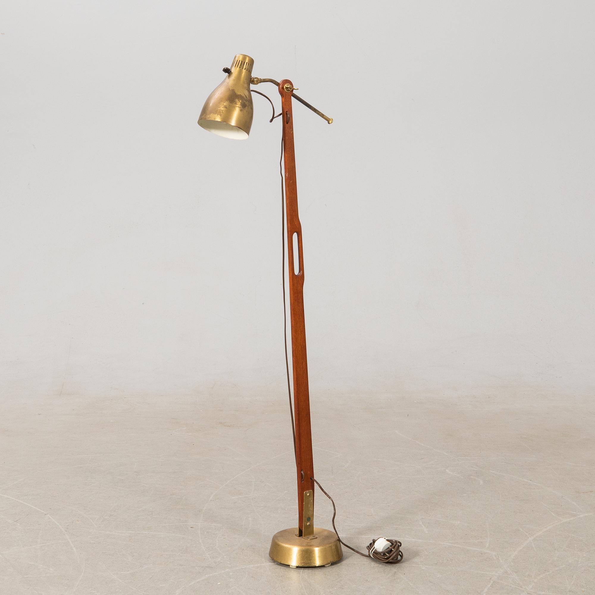 Hans Bergström, golvlampa, modell "544", ateljé Lyktan, Åhus, 1940-50-tal.