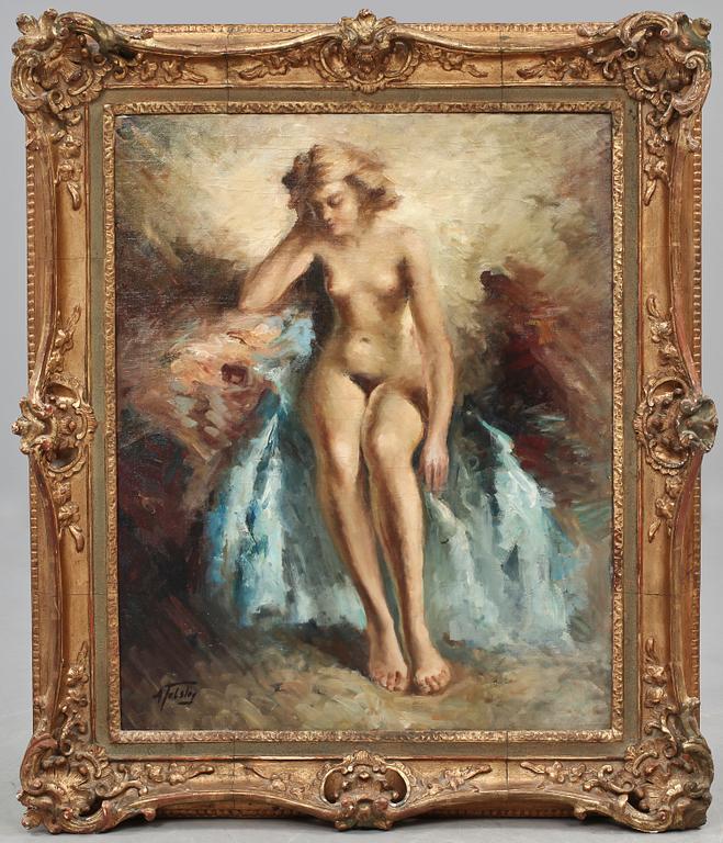 ALEXANDER TOLSTOY, olja på duk, sign.